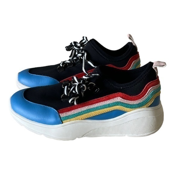 Steve Madden Cavo Black Multiple Color Sneakers Size 5.5 M - Picture 1 of 8